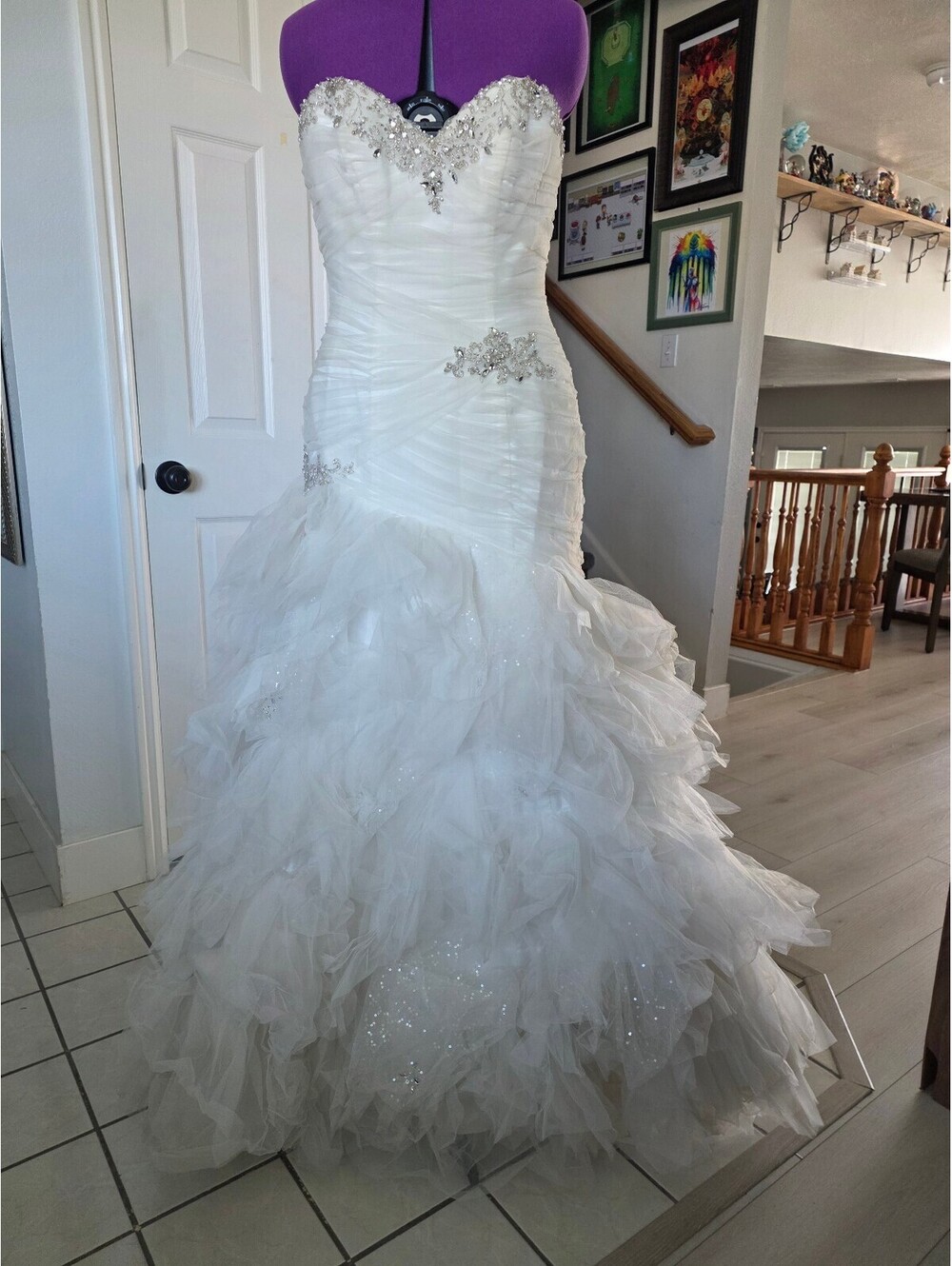 Demetrios size 10 mermaid wedding gown